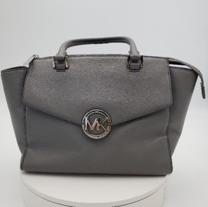 Michael Kors Gray Leather Satchel